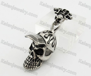 Stainless Steel Skull Pendant KJP600100