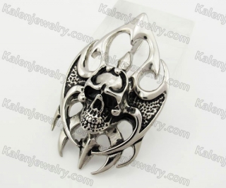 Stainless Steel Skull Pendant KJP600114