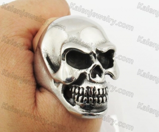 Stainless Steel Skull Ring KJR370546