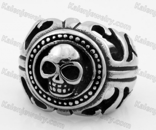 Stainless Steel Skull Ring KJR370547