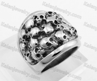 Stainless Steel Skull Ring KJR100052