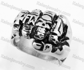 Stainless Steel Fist Ring KJR100055