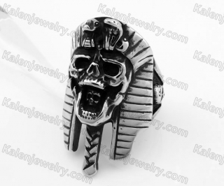 Stainless Steel Skull Ring KJR350290