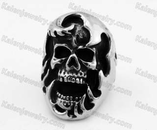 Stainless Steel Skull Ring KJR350295