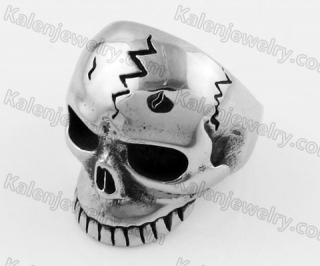 Stainless Steel Skull Ring KJR350319