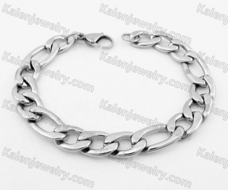 Stainless Steel Figaro Bracelet KJB540023