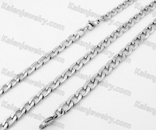 Stainless Steel Figaro Chain Set KJS540002
