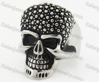 Stainless Steel Skull Ring KJR680006