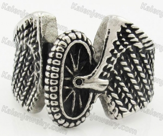Stainless Steel Biker Ring KJR680026
