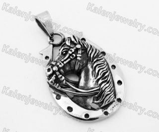 Stainless Steel Horse Pendant KJP350219