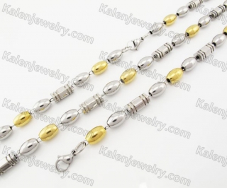 Steel Bracelet and Necklace Set KJS750004