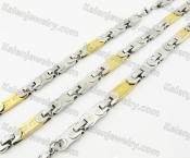 Steel Bracelet and Necklace Set KJS750009