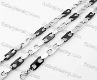 Steel Bracelet and Necklace Set KJS750016