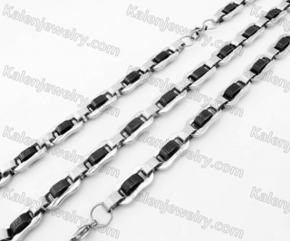 Steel Bracelet and Necklace Set KJS750029