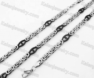 Steel Bracelet and Necklace Set KJS750030