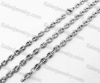 Steel Bracelet and Necklace Set KJS750032