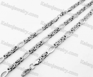 Steel Bracelet and Necklace Set KJS750033