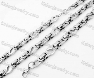Steel Bracelet and Necklace Set KJS750041