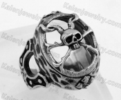 Stainless Steel Skull Ring KJR350334