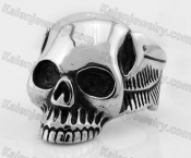 Stainless Steel Wings Skull Ring KJR350335