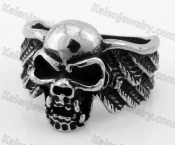 Stainless Steel Skull Ring KJR350347