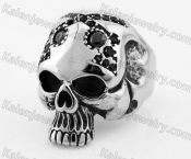 Stainless Steel Skull Ring KJR350349