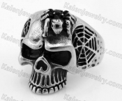 Stainless Steel Spider Skull Ring KJR350352