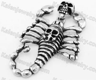 Stainless Steel Skull Scorpion Pendant KJP170722
