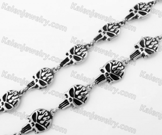 Stainless Steel Skull Necklace KJN170044