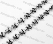 Stainless Steel Skull Necklace KJN170051