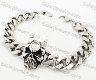 Stainless Steel Skull Bracelet KJB170290