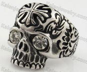 Stainless Steel Skull Ring KJR090375
