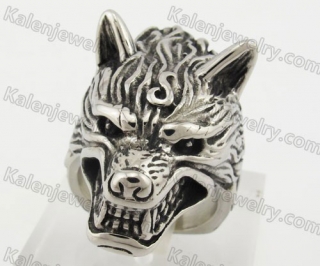 Stainless Steel Wolf Ring KJR090386