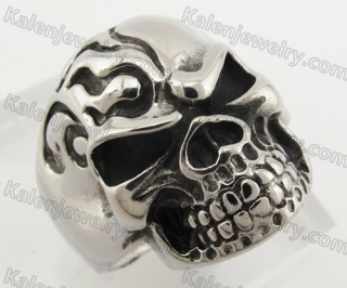 Stainless Steel Skull Ring KJR090396