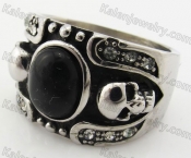 Stainless Steel Skull Ring KJR090400