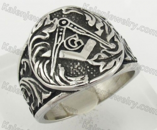 Stainless Steel Masonic Ring KJR090402