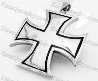 Stainless Steel Iron Cross Pendant KJP370077