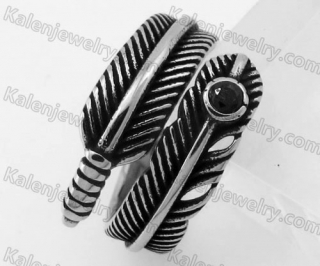 Steel Feather Ring KJR370594