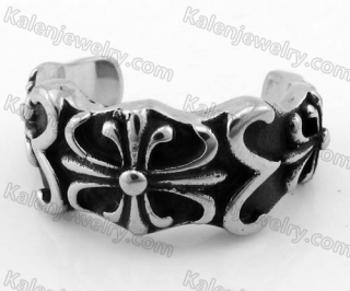 Steel Floral Ring KJR370595