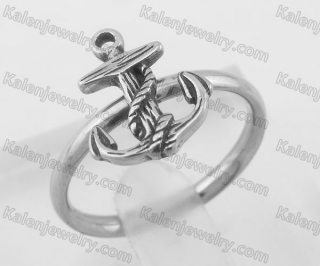 Stainless Steel Anchor Ring For Girls KJB490003-2