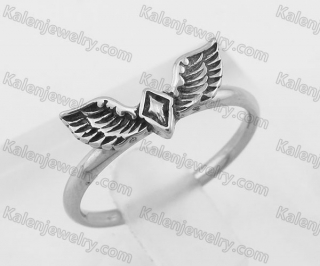 Stainless Steel Wings Ring For Girls KJB490004