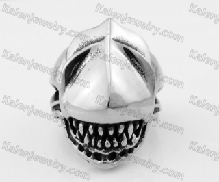 Stainless Steel Skull Ring KJR370616