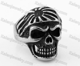 Stainless Steel Skull Ring KJR370618