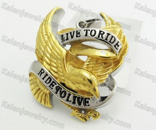 Stainless Steel Live To Ride Pendant KJR010187