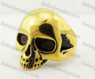 Stainless Steel Skull Ring KJR010330