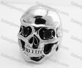 Stainless Steel Skull Ring KJR170050