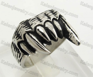 Stainless Steel Teeth Ring KJR170051