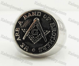 Stainless Steel Masonic Ring KJR350381