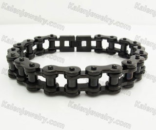 13mm wide Stainless Steel Bicycle Chain Bracelet KJB360036