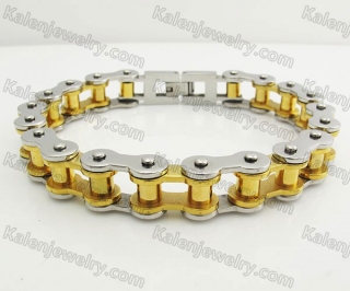 11mm wide Stainless Steel Bicycle Chain Bracelet KJB360038